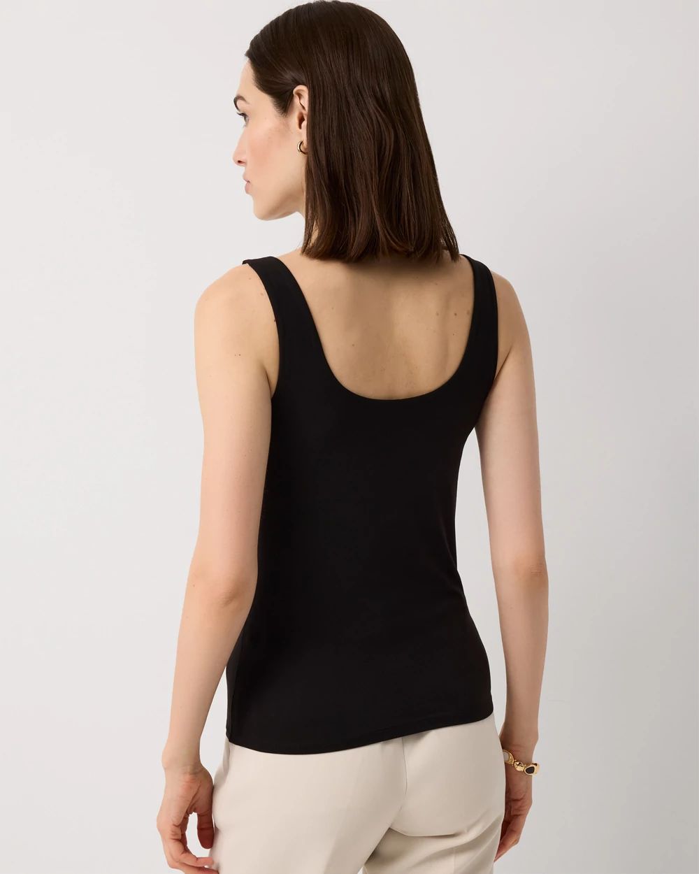 WHBM FORME™ All Ways Stretch Dual Neck Tank | White House Black Market